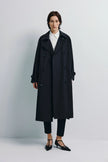 Lea Belted Trench Coat Black