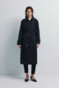 Lea Belted Trench Coat Black
