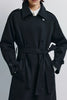 Lea Belted Trench Coat Black