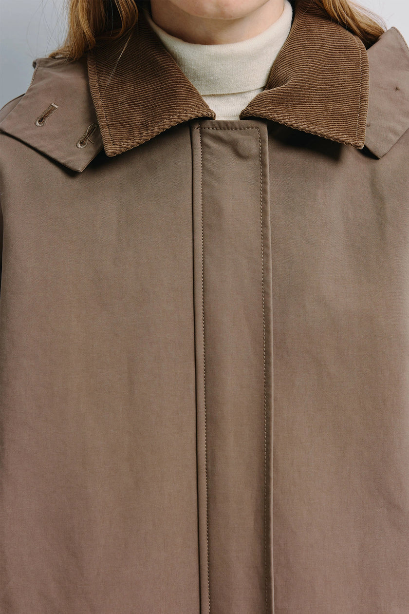 Jacob Hoody Coat Brown