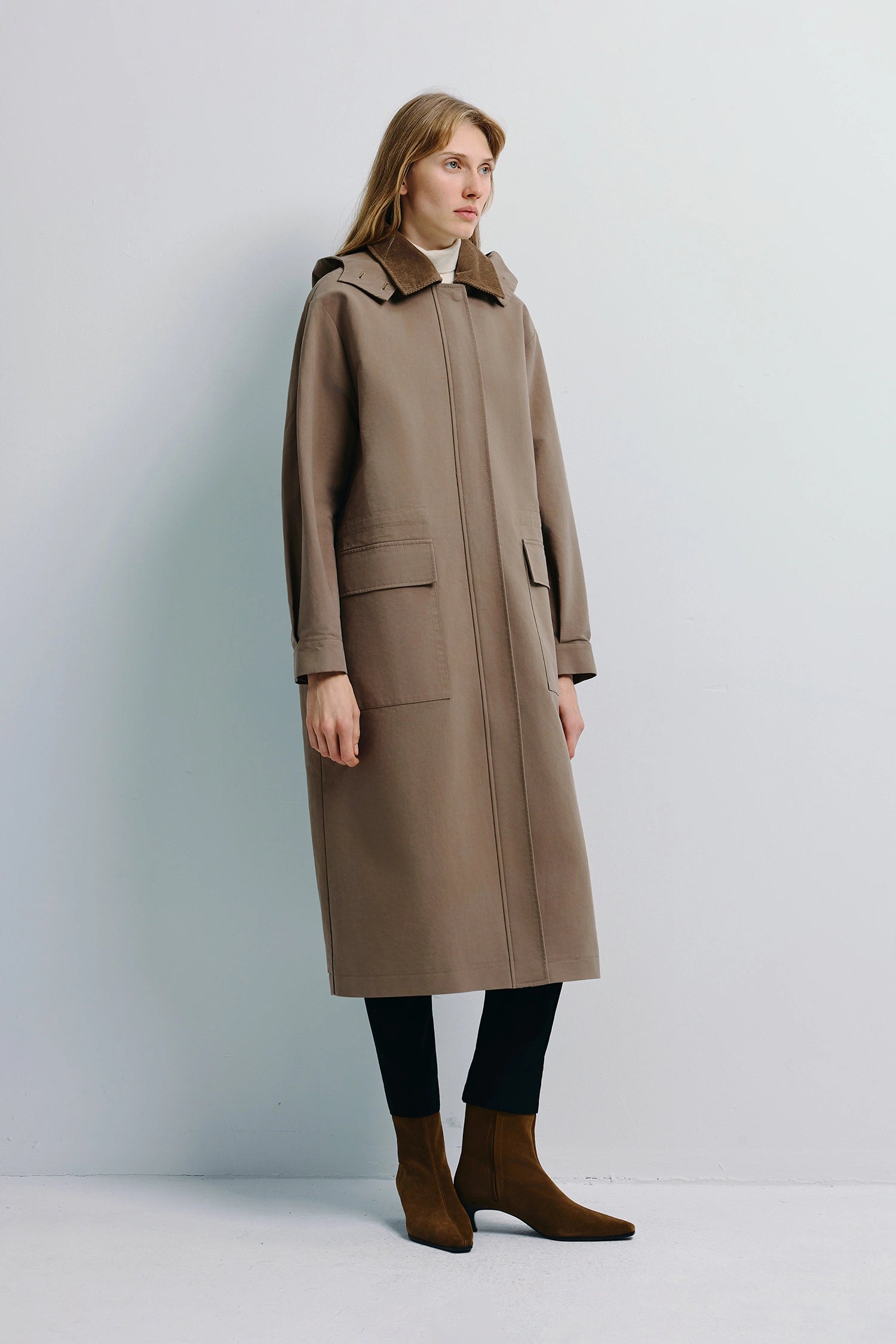 Jacob Hoody Coat Brown