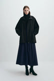 Corben Zip Front Parachute Jacket Black