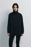 Corben Zip Front Parachute Jacket Black