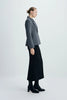 Trenton Pleat Waist Wool Blazer Charcoal