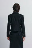Lenn Fitted Short Blazer Black