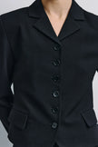 Lenn Fitted Short Blazer Black