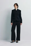 Camberly Collarless Short Blazer Black