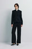 Camberly Collarless Short Blazer Black