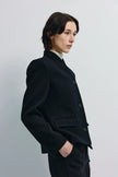Camberly Collarless Short Blazer Black