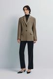 Ellison Oversized Shoulder Blazer Driftwood