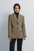 Ellison Oversized Shoulder Blazer Driftwood