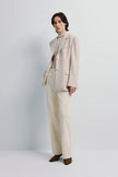 Ellison Oversized Shoulder Blazer Pebble