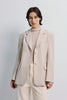 Ellison Oversized Shoulder Blazer Pebble