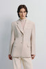 Ellison Oversized Shoulder Blazer Pebble