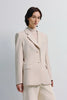 Ellison Oversized Shoulder Blazer Pebble