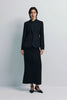 Jin Slim Waist Wool Blazer Black
