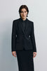 Jin Slim Waist Wool Blazer Black