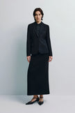Jin Slim Waist Wool Blazer Black