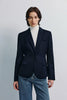 Jin Slim Waist Wool Blazer Navy
