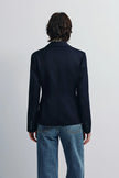 Jin Slim Waist Wool Blazer Navy