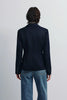 Jin Slim Waist Wool Blazer Navy