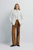 Colette Single Button Blazer White