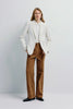 Colette Single Button Blazer White