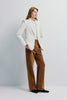 Colette Single Button Blazer White