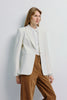 Colette Single Button Blazer White