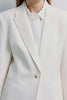 Colette Single Button Blazer White