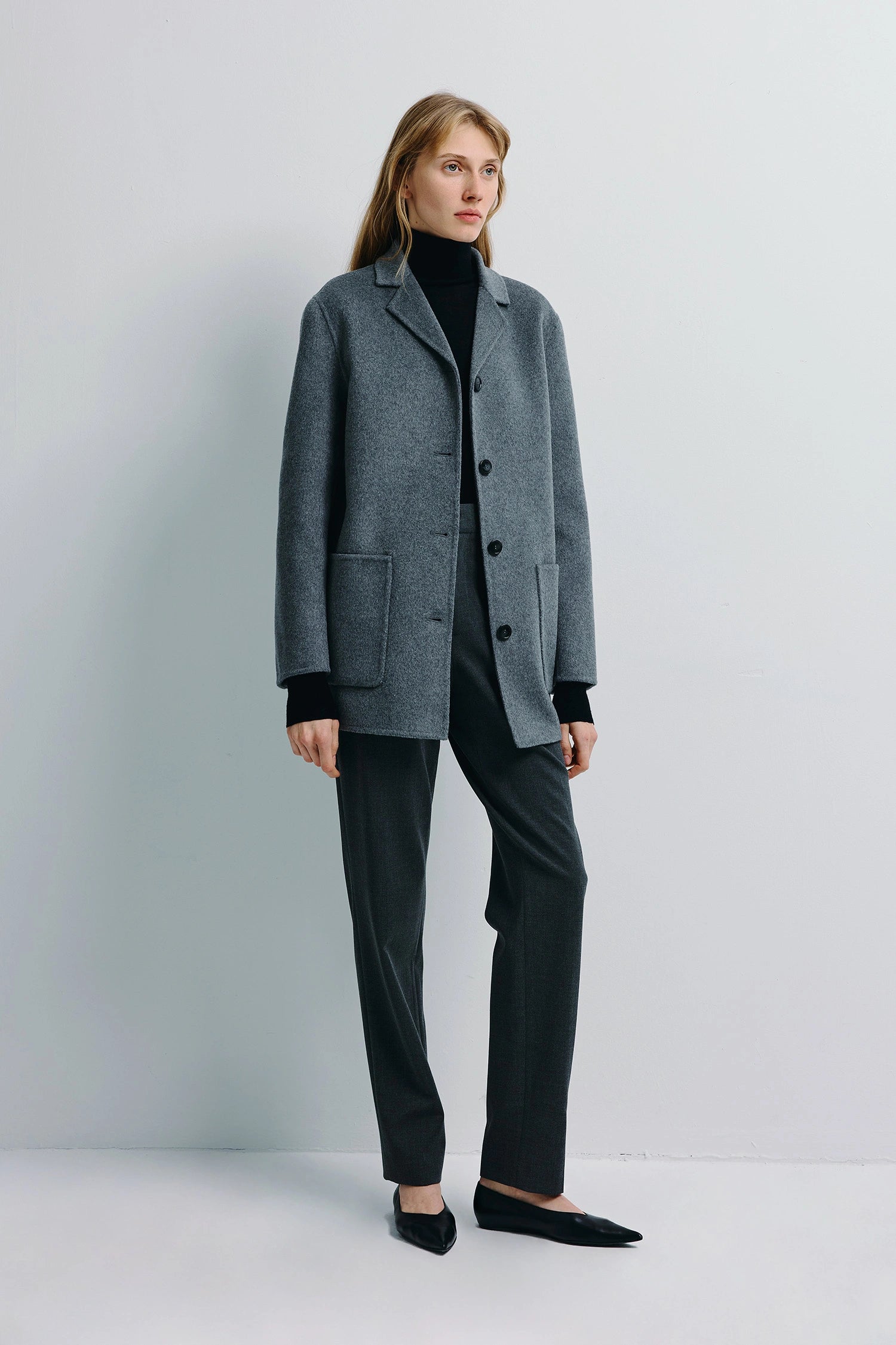 Eliah Handmade Short Jacket H.Grey