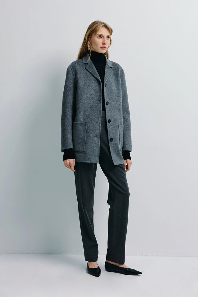 Eliah Handmade Short Jacket H.Grey