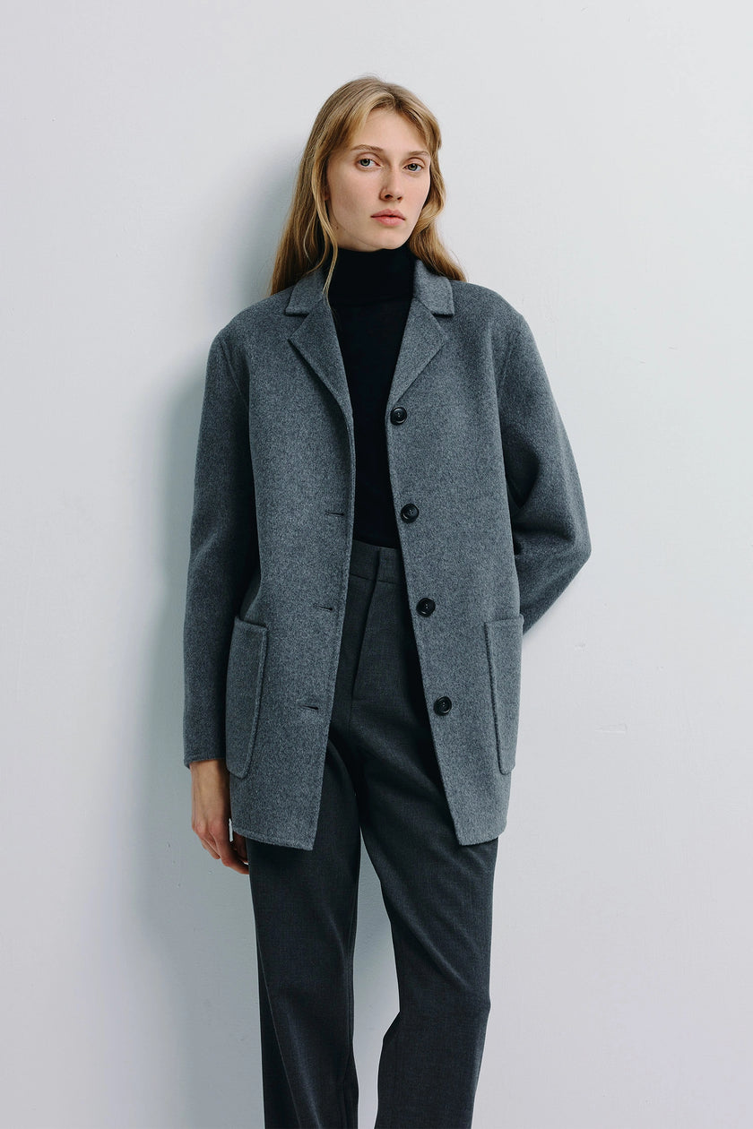 Eliah Handmade Short Jacket H.Grey