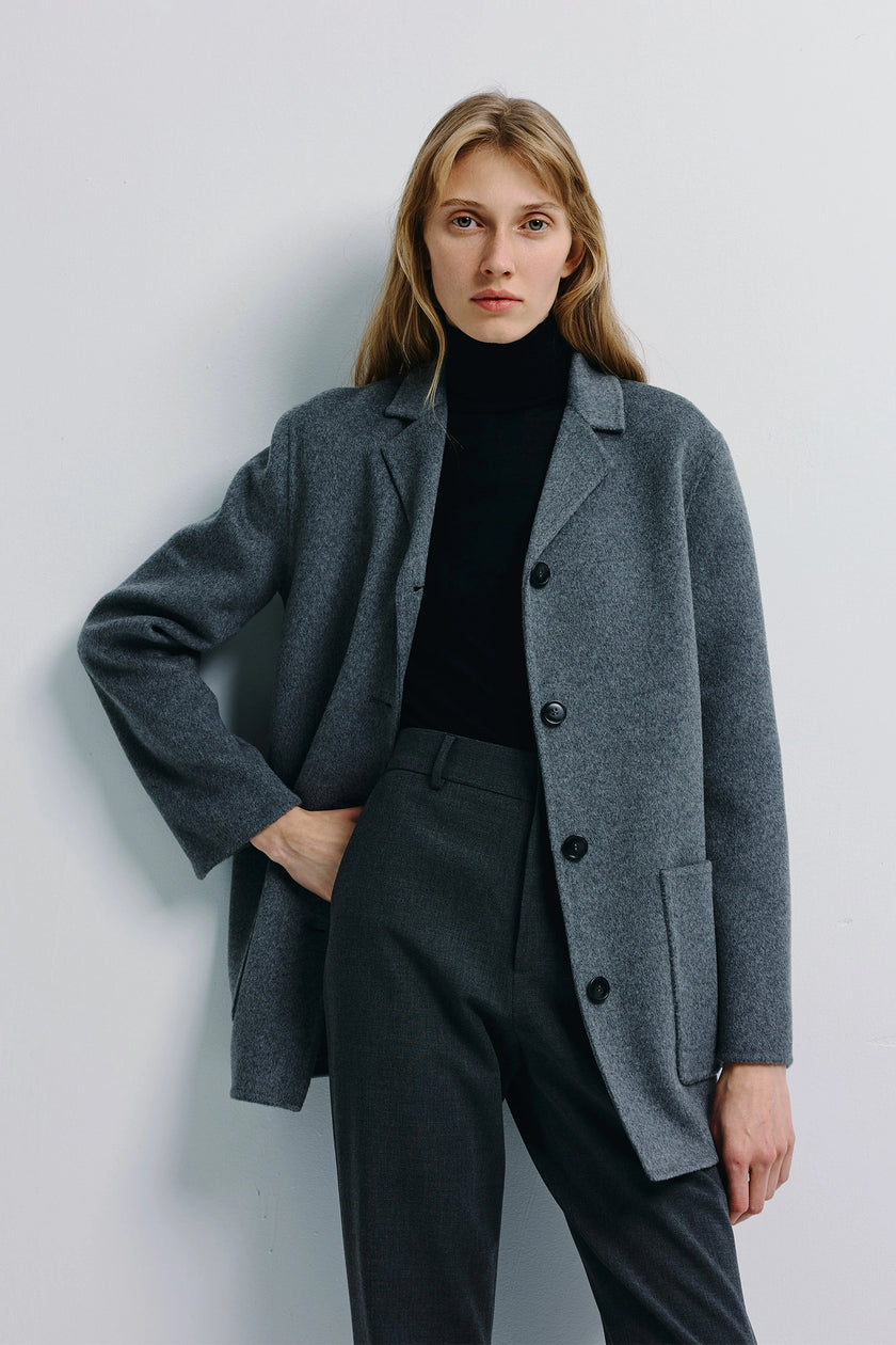 Eliah Handmade Short Jacket H.Grey