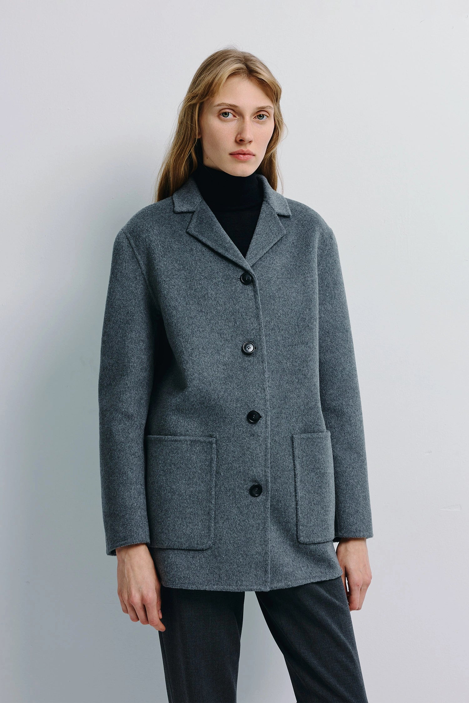 Eliah Handmade Short Jacket H.Grey