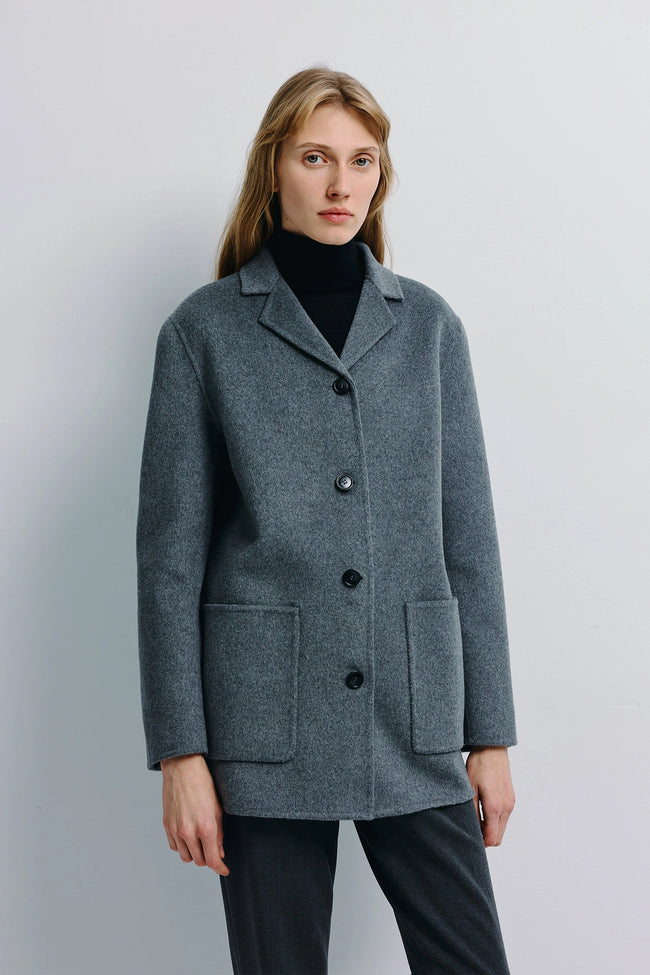 Eliah Handmade Short Jacket H.Grey