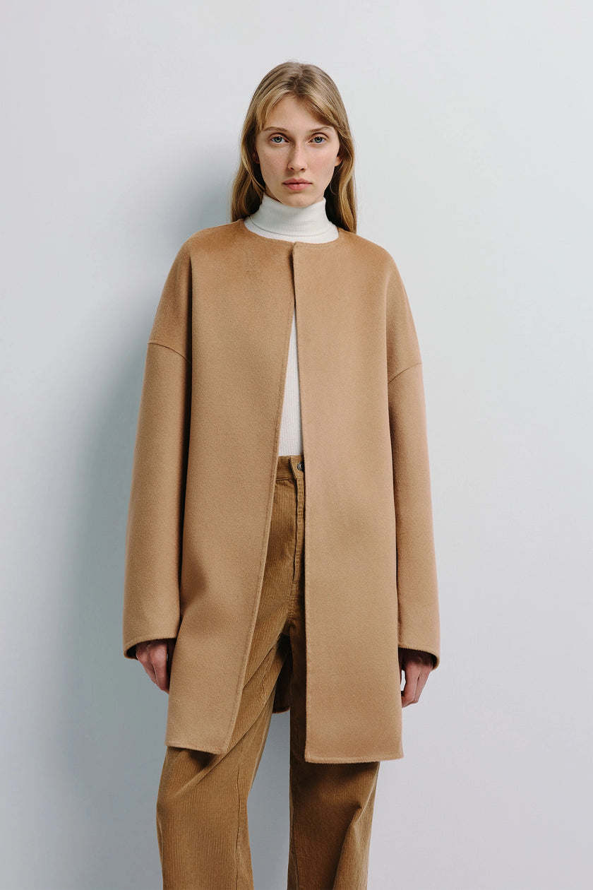 Elide Handmade Coat Camel