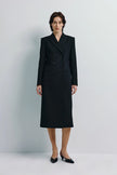 Lorde Double Breast Wool Coat Black