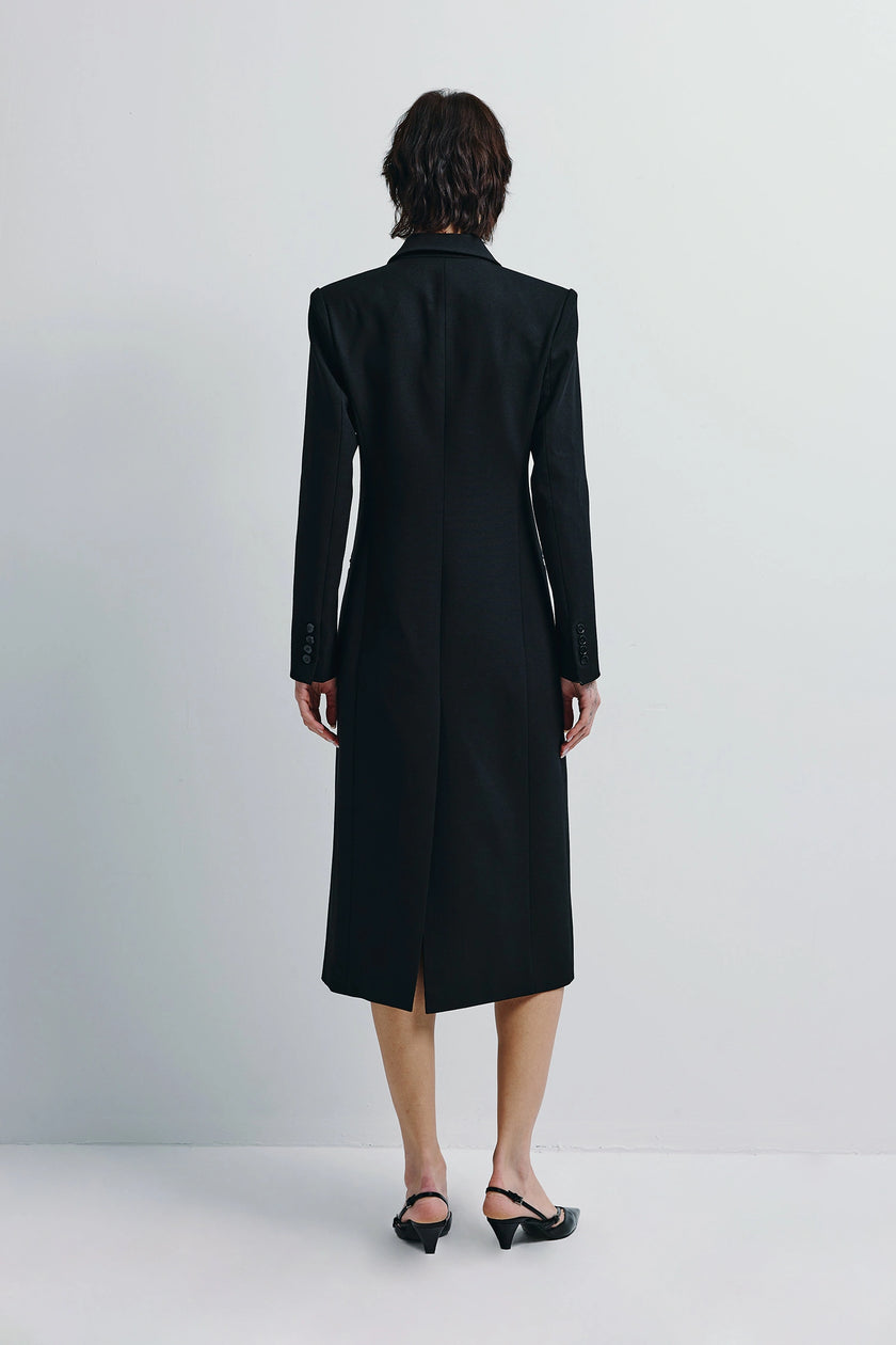Lorde Double Breast Wool Coat Black