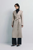 Lesley Robe Handmade Coat Taupe Grey