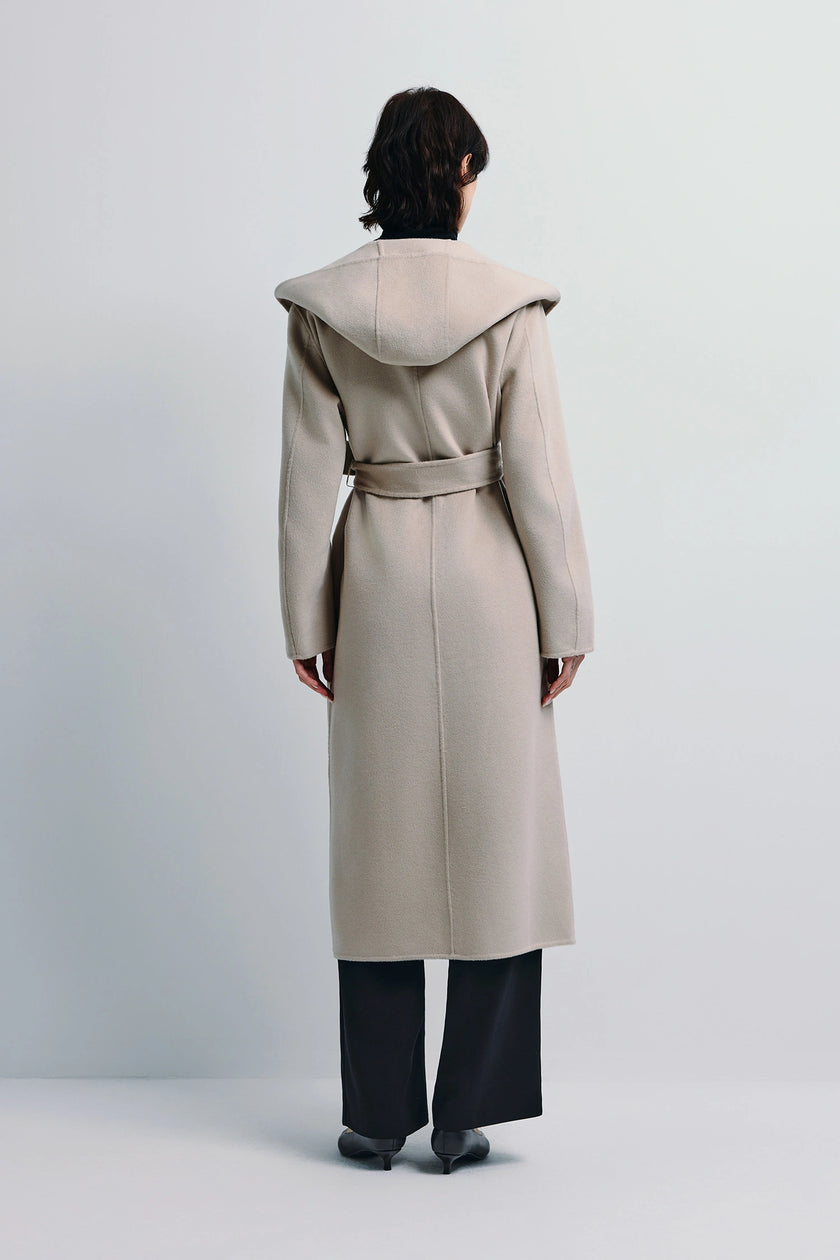 Lesley Robe Handmade Coat Taupe Grey