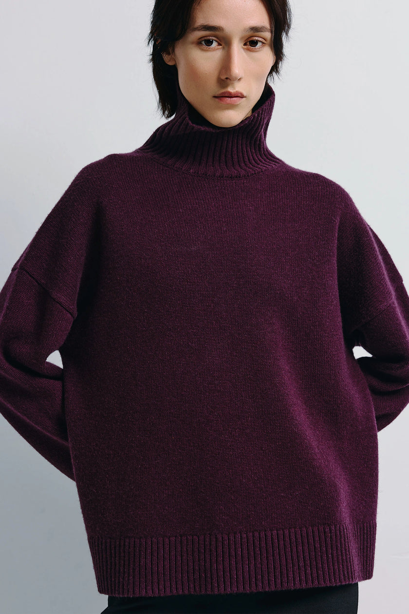 Malvi Turtleneck Sweater Cherry