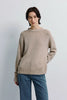 Gil Crewneck Oversized Sweater Taupe