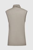 Lilou Sleeveless Turtleneck Top Camel