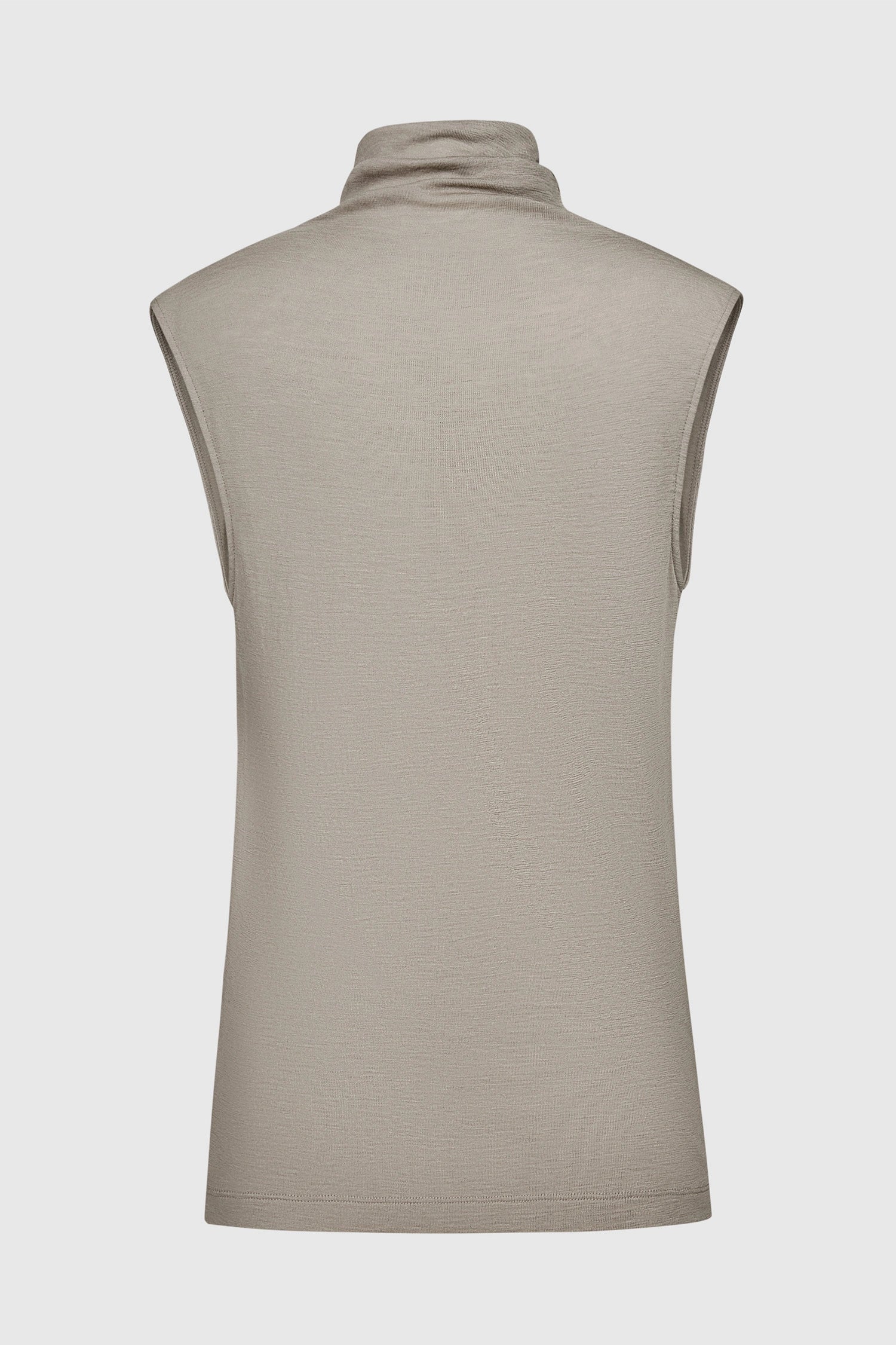 Lilou Sleeveless Turtleneck Top Camel