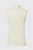 Lilou Sleeveless Turtleneck Top Creme