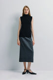 Lilou Sleeveless Turtleneck Top Black