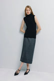 Lilou Sleeveless Turtleneck Top Black