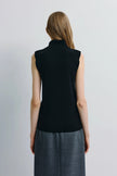 Lilou Sleeveless Turtleneck Top Black