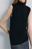 Lilou Sleeveless Turtleneck Top Black